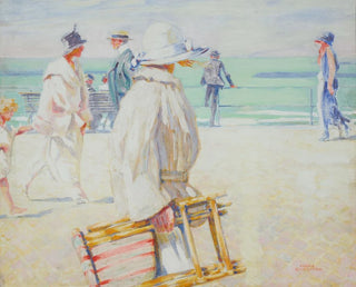 Promeneurs sur la digue - Franz Gailliard — Ansicht des Kunstwerks