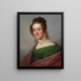 Mme Bertha Schroeter, Tochter des Postmeisters Mittag Dresden - Kreis Franz Gerhard von Kügelgen — gerahmtes Bild an der Wand
