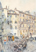 Wiener Straße mit Bierfässern - Franz Hohenberger — Ansicht des Kunstwerks