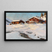 Winterlandschaft bei Davos - Franz Holper — gerahmtes Bild an der Wand