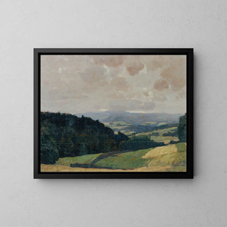 Vallée tranquille - Franz Ignaz Peter Gruber — gerahmtes Bild an der Wand