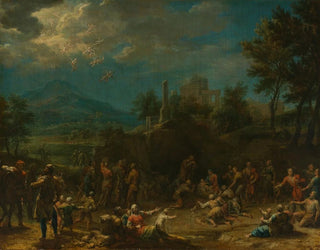 Franz Joachim Beich - Anbetung der Hirten vor weiter Landschaft.webp