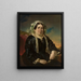 Portrait einer Frau mit Kappe - Franz Krüger — gerahmtes Bild an der Wand