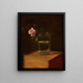 Rose dans un verre - Franz Krüger — gerahmtes Bild an der Wand
