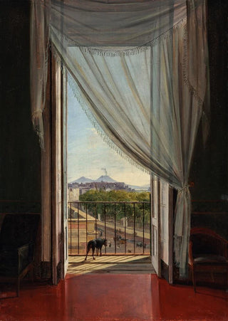 Franz Ludwig Catel - A View of Naples through a Window.webp
