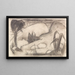 Exotische abstrakte Landschaft - Franz Marc — gerahmtes Bild an der Wand