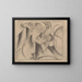 Zeichnung abstrakt - Franz Marc — gerahmtes Bild an der Wand