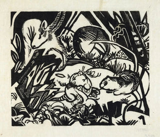 Tierlegende Gemälde - Franz Marc — Ansicht des Kunstwerks