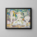Frauen nackt beim Baden - Franz Marc — gerahmtes Bild an der Wand