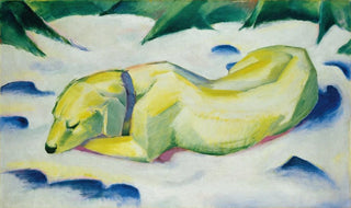 Franz Marc - Dog Lying in the Snow.webp