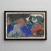 Pferd grün in der Landschaft - Franz Marc — gerahmtes Bild an der Wand