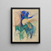 Mandrill - Franz Marc — gerahmtes Bild an der Wand