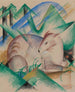 Hirsch rot - Franz Marc — Ansicht des Kunstwerks