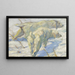 Siberian Huskies im Schnee - Franz Marc — gerahmtes Bild an der Wand