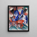 Saint Julien l'Hospitalier - Franz Marc — gerahmtes Bild an der Wand