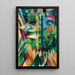 Die kleinen Ziegen der Berge - Franz Marc — gerahmtes Bild an der Wand