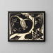 Zwei mythologische Tiere - Franz Marc — gerahmtes Bild an der Wand