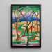 Belettes en jeu - Franz Marc — gerahmtes Bild an der Wand