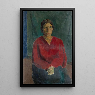 Franz Marent - Lady In Dark Blouse.webp