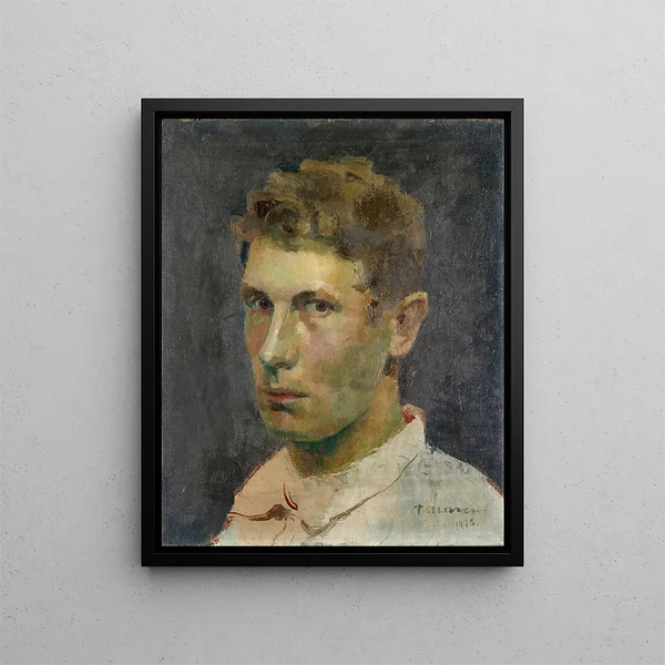 Selbstporträt - Franz Marent — gerahmtes Bild an der Wand