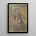 Junge Frau - Franz Melchers — gerahmtes Bild an der Wand