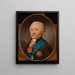 Portrait des Prinzen Micha Radziwiłł - Franz Niedermann — gerahmtes Bild an der Wand
