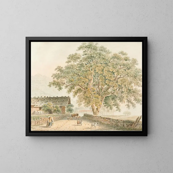 Interlaken - Franz Niklaus König — gerahmtes Bild an der Wand