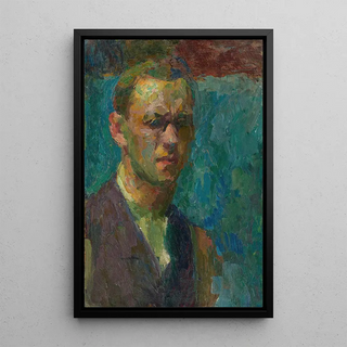 Franz Nlken - Selbstbildnis mit Brille nach rechts.webp