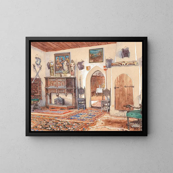 Innenraum - Franz Poledne — gerahmtes Bild an der Wand