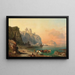 Küstenlandschaft bei Marsala, Sizilien - Franz Richard Unterberger — gerahmtes Bild an der Wand