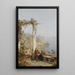 Amalfi über der Bucht von Neapel - Franz Richard Unterberger — gerahmtes Bild an der Wand