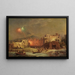 Feier von Santa Lucia in Amalfi - Franz Richard Unterberger — gerahmtes Bild an der Wand