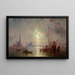 Venedig Blick auf San Giorgio Maggiore - Franz Richard Unterberger — gerahmtes Bild an der Wand