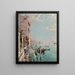 Ansicht des Großen Kanals bis nach San Giorgio Maggiore - Franz Richard Unterberger — gerahmtes Bild an der Wand