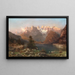 Vue des Dolomites Lago di Landro - Franz Richard Unterberger — gerahmtes Bild an der Wand
