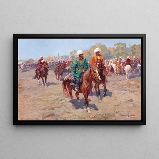 Franz Roubaud - A Market Day in Central Asia.webp