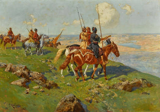 Franz Roubaud - Circassian Horsemen.webp