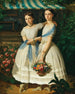 Portrait zweier Schwestern im Garten - Franz Russ der Ältere — Ansicht des Kunstwerks