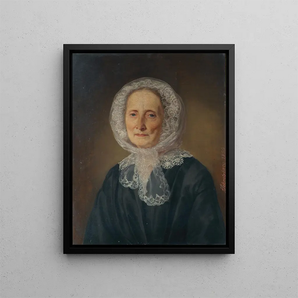 Die Mutter des Künstlers - Franz Schrotzberg — gerahmtes Bild an der Wand