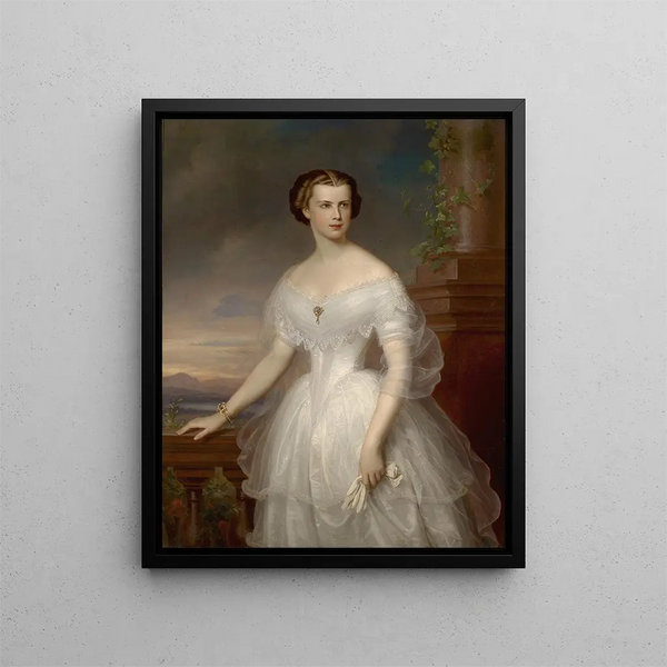 Kaiserin Elisabeth von Österreich - Franz Schrotzberg — gerahmtes Bild an der Wand