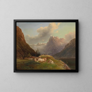 Salzkammergut - Franz Steinfeld — gerahmtes Bild an der Wand