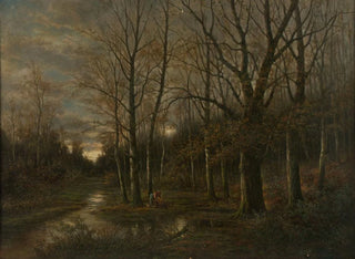 Landschaft der Wiese bei Lundenburg - Franz Stephan Paschinger — Ansicht des Kunstwerks