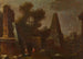 Landschaft fantastischer Ruinen mit Obelisk - Franz Thomas Canton — Ansicht des Kunstwerks
