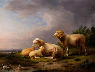 Landschaft mit Schafen - Franz Van Severdonck — Ansicht des Kunstwerks