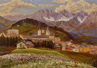 Franz Walde - A view of Kitzbhel.webp