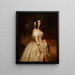 Portrait einer Dame - Franz Xaver Winterhalter — gerahmtes Bild an der Wand