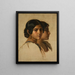 Studie eines italienischen Mädchens - Franz Xaver Winterhalter — gerahmtes Bild an der Wand