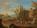 Ein Landschaft mit Reisenden in der Nähe römischer Ruinen - Franz de Paula Ferg — Ansicht des Kunstwerks