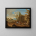 Ein Landschaft mit Reisenden in der Nähe römischer Ruinen - Franz de Paula Ferg — gerahmtes Bild an der Wand