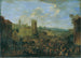 Jahrmarkt mit Zinnenburg - Franz de Paula Ferg — Ansicht des Kunstwerks